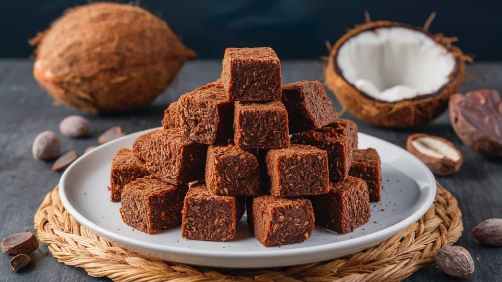 Vitaliserfr Carrés Pralinés Coco Vegan Un Délice Cru et Gourmand