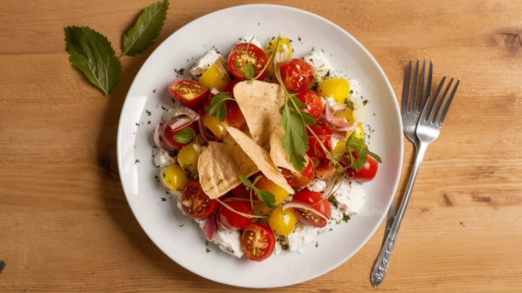 Vitaliserfr Salade de Tomates et Concombres avec Feta Fouetté