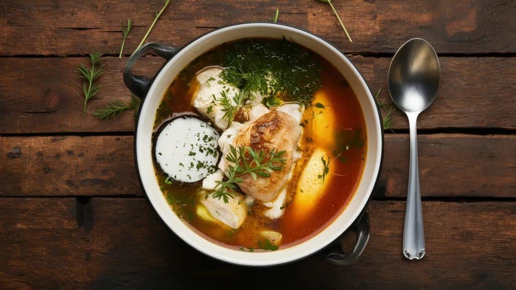 Vitaliserfr Soupe au Poulet et aux Nouilles de Coco Un Délice Réconfortant