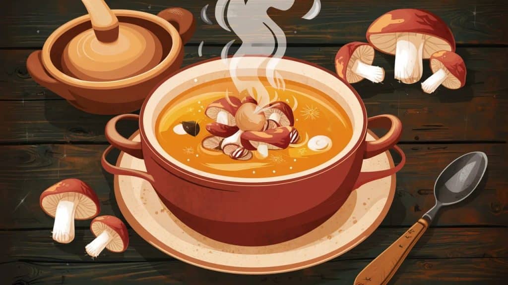 Vitaliserfr Soupe de Champignons au Sherry Réconfortante et Crémeuse