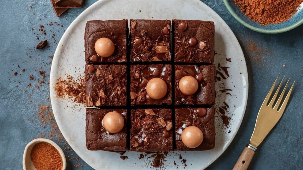 Vitaliserfr Brownies Healthy aux Flocons dAvoine et Beurre de Cacahuète