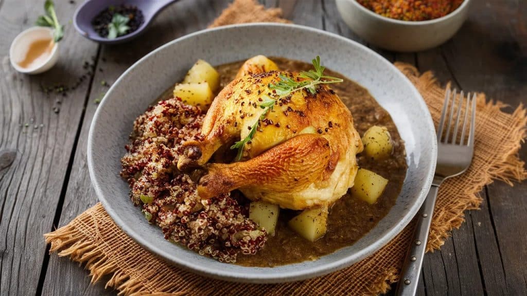 Vitaliserfr Casserole de Poulet Quinoa et Patates Douces Un Délice Sain