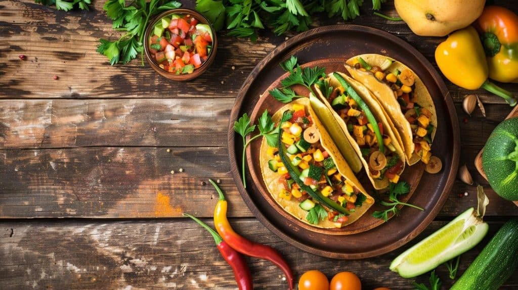 Vitaliserfr Tacos Végétariens Estivaux aux Courgettes et Maïs