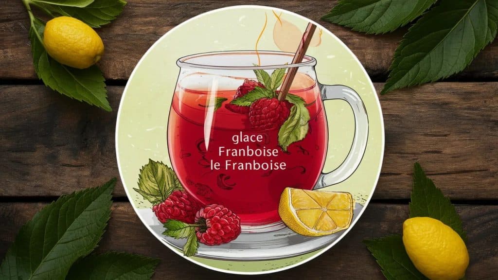 Vitaliserfr Thé Glacé à la Framboise Sans Sucre Ajouté Rafraîchissant et Sain