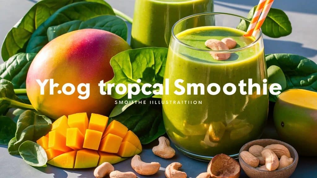 Vitaliserfr Un Délicieux Smoothie Tropical au Beurre de Cajou et Collagène