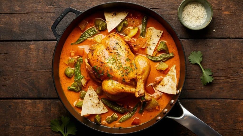 Vitaliserfr Casserole de poulet crémeux aux épis de maïs et aux poivrons poblano