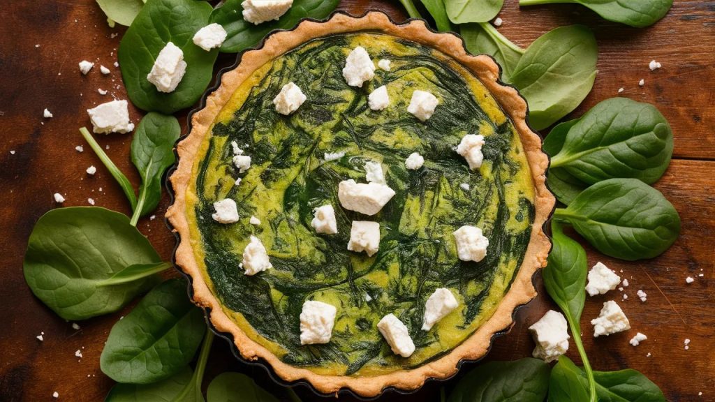 Vitaliserfr Quiche Épinards Chèvre Recette Saine Sans Pâte