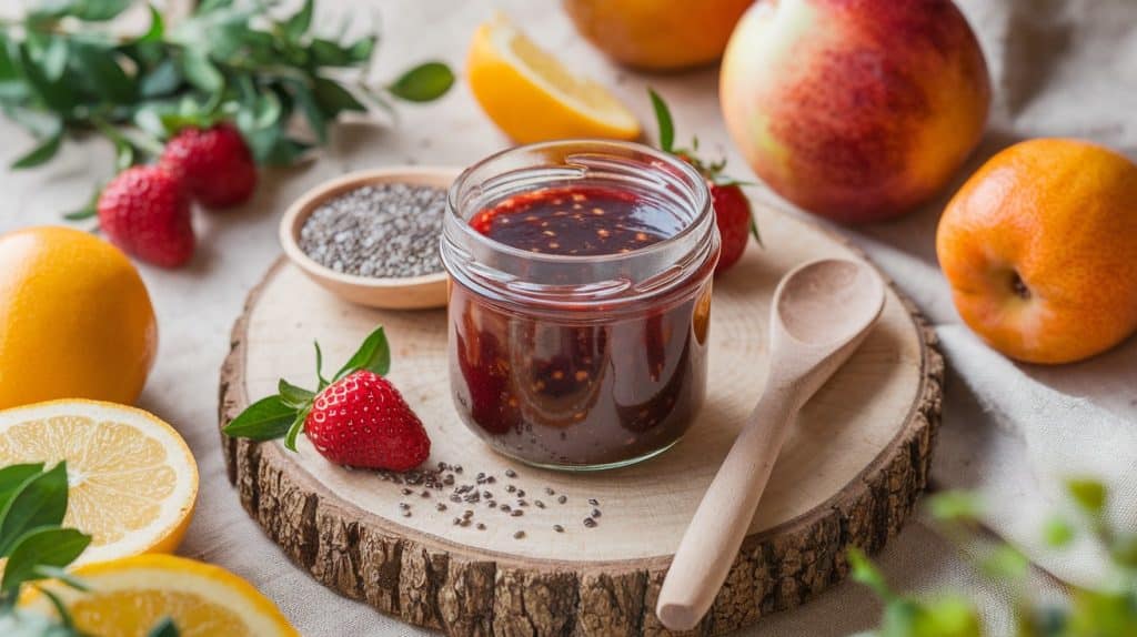 Vitaliserfr Délicieuse Confiture aux Graines de Chia sans Sucre Ajouté