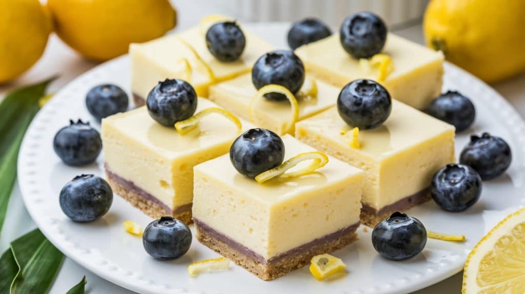 Vitaliserfr Délicieux Cheesecake Citron Myrtille en Barres