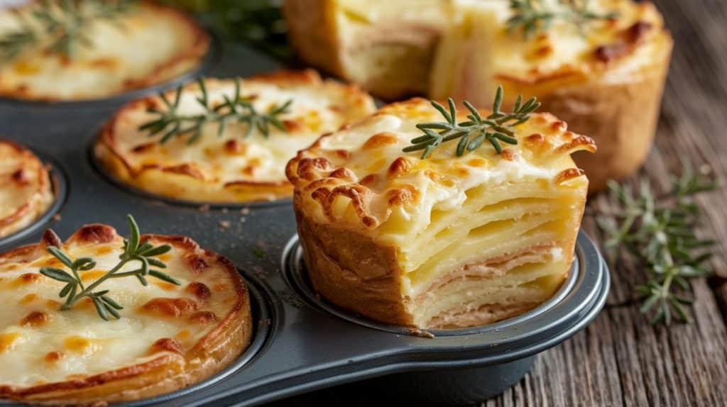 Vitaliserfr Gratin de Pommes de Terre Individuel pour un Brunch Festif