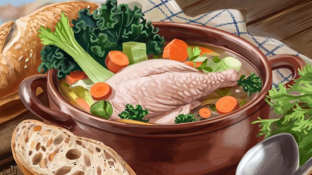 Vitaliserfr Soupe au Poulet Faible en Glucides Un Réconfort Sain