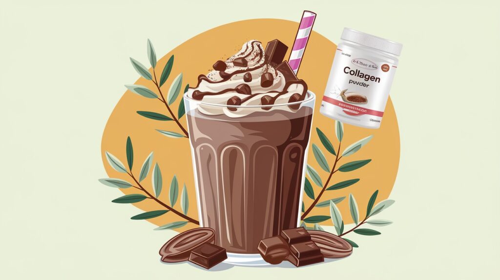 Vitaliserfr Boisson Frappée au Chocolat et Collagène pour un Dessert Sain