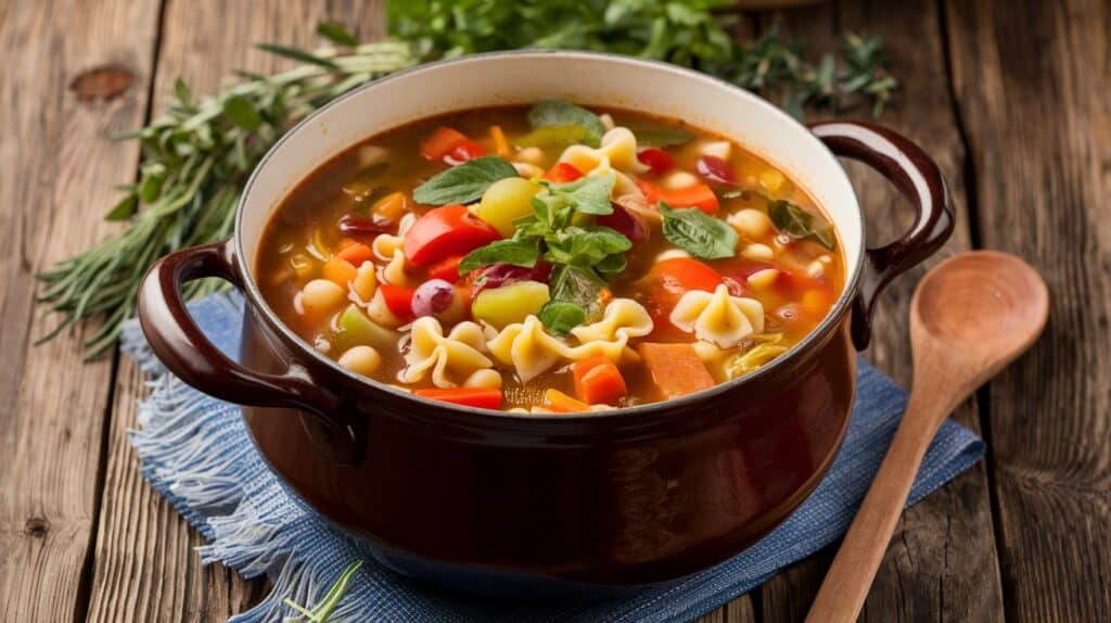 Vitaliserfr Minestrone Réconfortante La Soupe Italienne Traditionnelle Revigorante