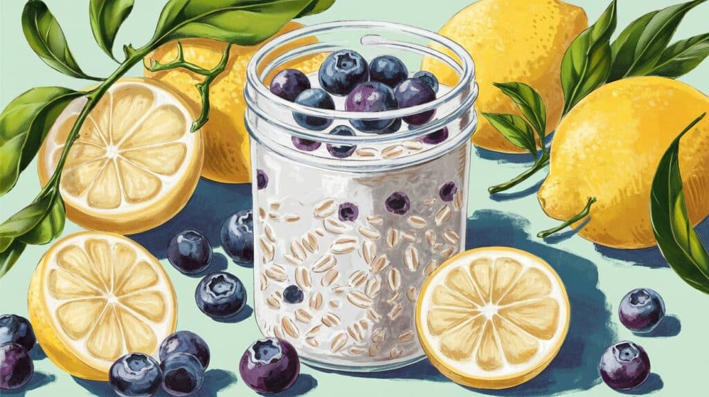 Vitaliserfr   Découvrez les Overnight Oats Citron Myrtille  Recette Facile