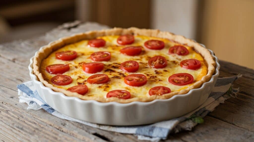 Vitaliserfr   Quiche Caprese Sans Pâte  Une Délicieuse Recette Légère