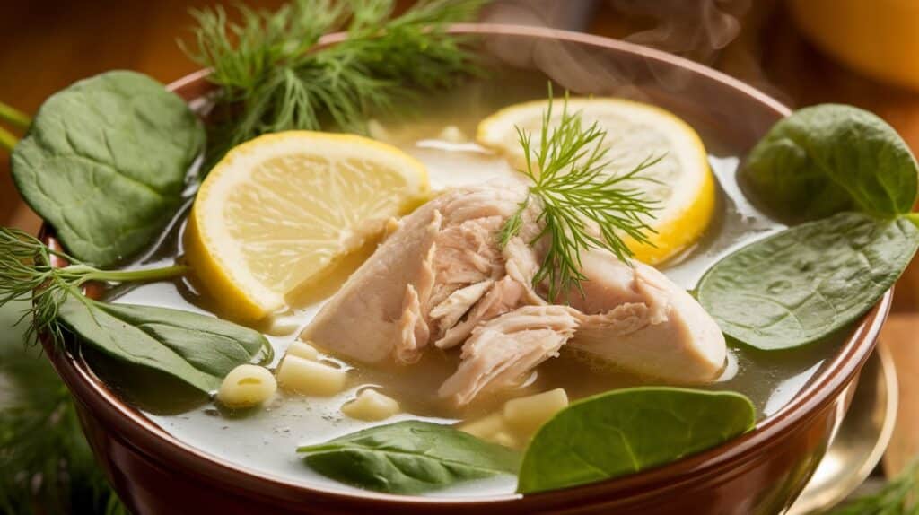 Vitaliserfr   Soupe de Poulet Réconfortante au Citron pour Réchauffer les Cœurs