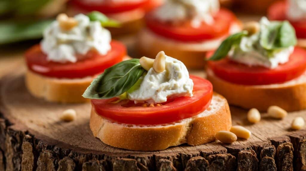 Vitaliserfr Whipped Feta Tomato Crostini LApéritif Estival à 3 Étapes