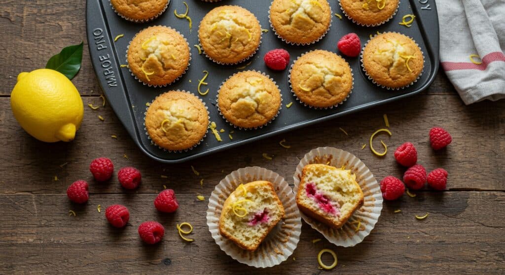 Vitaliserfr   Muffins Citron Framboise  La Recette Bien Être Parfaite