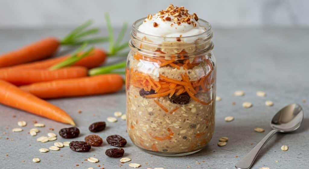 Vitaliserfr   Overnight Oats au Gâteau de Carotte  Recette Bien Être