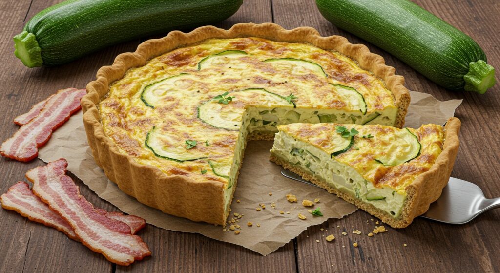 Vitaliserfr   Quiche Lorraine à la Croûte de Courgette  Une Recette Saine